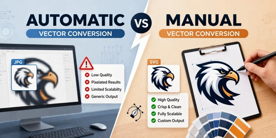 Automatic vs Manual Vector Conversion